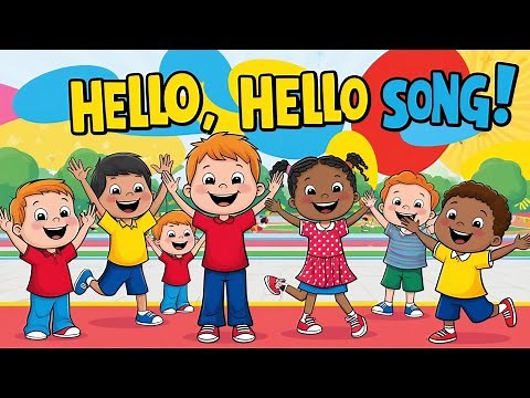 "Hello, Hello Song! | Fun Action Song for Kids | Clap, Stretch, and Stamp Your Feet!"
