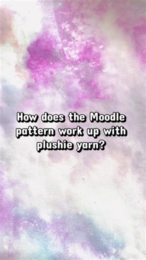 How does the Moodle pattern work up with plushie yarn?… ide say even cuter! Moodle the cloud cow crochet pattern releases February 10th #crochet #fyp #trending
