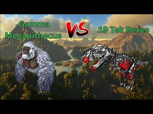 Gamma Megapithecus Fight in ARK Survival Evolved!