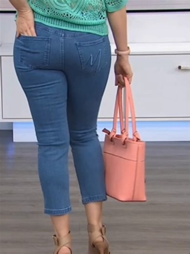 HSN model modeling jeans 6
