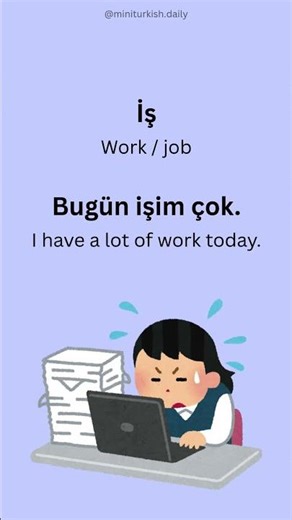 A1 EASY TURKISH WORDS WITH EXAMPLE SENTENCES #shorts #turkish #learnturkish