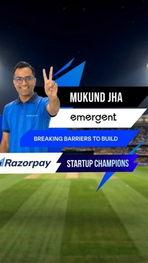 Razorpay | Big ideas need momentum to move forward. As the nation tunes in for the T20 World Cup, we’re backing India’s startup champions like Mukund... | Instagram
