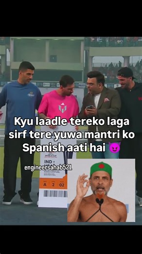 thenostalgicguy on Instagram: "Script writer for a reason 💪💪 #engineersahab521 #messi #india #bcci #ronaldo"