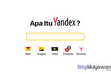 Gambar layar Yandex