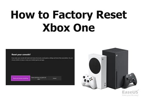 reset xbox one console to factory defaults