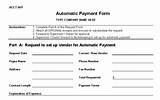 Automatic Payment Authorization Form Template Photos