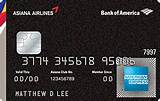 Asiana Airlines Mileage Credit Card Photos