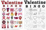 Valentine Day Bingo Game Cards Photos