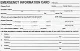 Printable Emergency Card Images