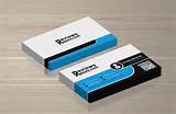 Blue And White Business Cards Photos