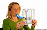 Images of Breathing Exercises With Spirometer