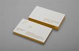 Pictures of Business Cards Gold