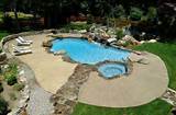 Pictures of Concrete Pool Landscaping