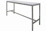 Stainless Steel Counter Height Dining Table