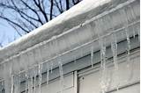 Melting Ice In Gutters