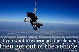 Images of Skydiving Quotes
