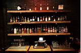 Liquor Shelves Behind Bar