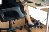 Images of Exercise Equipment Under Desk