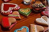 Decorated Valentine Heart Cookies Photos