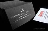 Pictures of Black Business Cards With Silver Writing