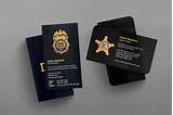 Photos of Law Enforcement Business Cards Templates