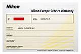 Nikon Service Warranty Images