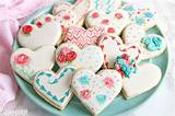Pictures of Decorated Valentine Heart Cookies