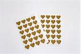 Gold Foil Heart Stickers Photos