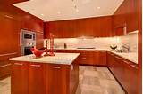 Yellow Kitchen With Cherry Wood Cabinets Pictures
