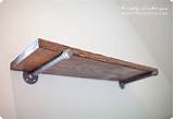 Pictures of Reclaimed Wood Shelves With Brackets