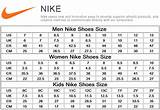 Nike Size Chart Mens Shoes Images