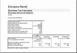 Business Income Tax Calculator