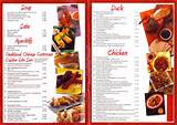 Typical Chinese Take Out Menu Pictures