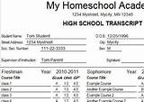 Images of Order High School Transcript