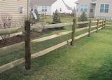 Pressure Treated Split Rail Fencing Pictures
