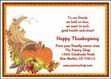 Pictures of Thanksgiving Card Wording Business