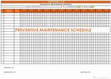 Pictures of Preventive Maintenance Schedule Template