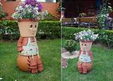 Photos of Clay Flower Pot People
