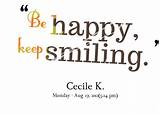 Quotes About Smiling And Being Happy Images