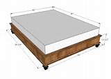 Platform Bed Frame Plans Images