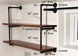 Pictures of How To Make Iron Pipe Shelves