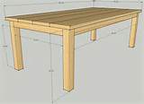 Wood Table Design Plans Images