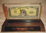 Is There A One Million Dollar Bill Photos