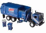 Pictures of Blue Toy Garbage Trucks