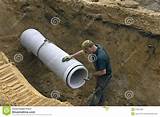 Pictures of Laying Sewer Pipe