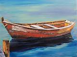 Row Boat Painting Pictures