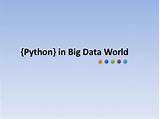Pictures of Python Big Data Tutorial