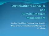 Images of Organizational Behavior And Human Resource Management