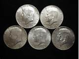 40 Silver Kennedy Half Dollars Images