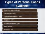 Types Of Personal Loans Available Photos
